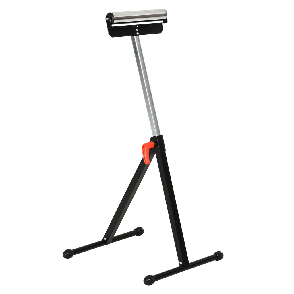 Homcom roller stand at adjustable metal height, folding design and space-saving, 44x50x68-110 cm - Borgè