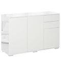 Multiuse cabinet 2 drawers and 2 pressure cabinets, white, white - Borgè