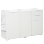 Multiuse cabinet 2 drawers and 2 pressure cabinets, white, white - Borgè