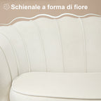 Vintage sofa 2 seats Industrial Chic, French sofa for velvet entrance, 130x77x77cm - Borgè