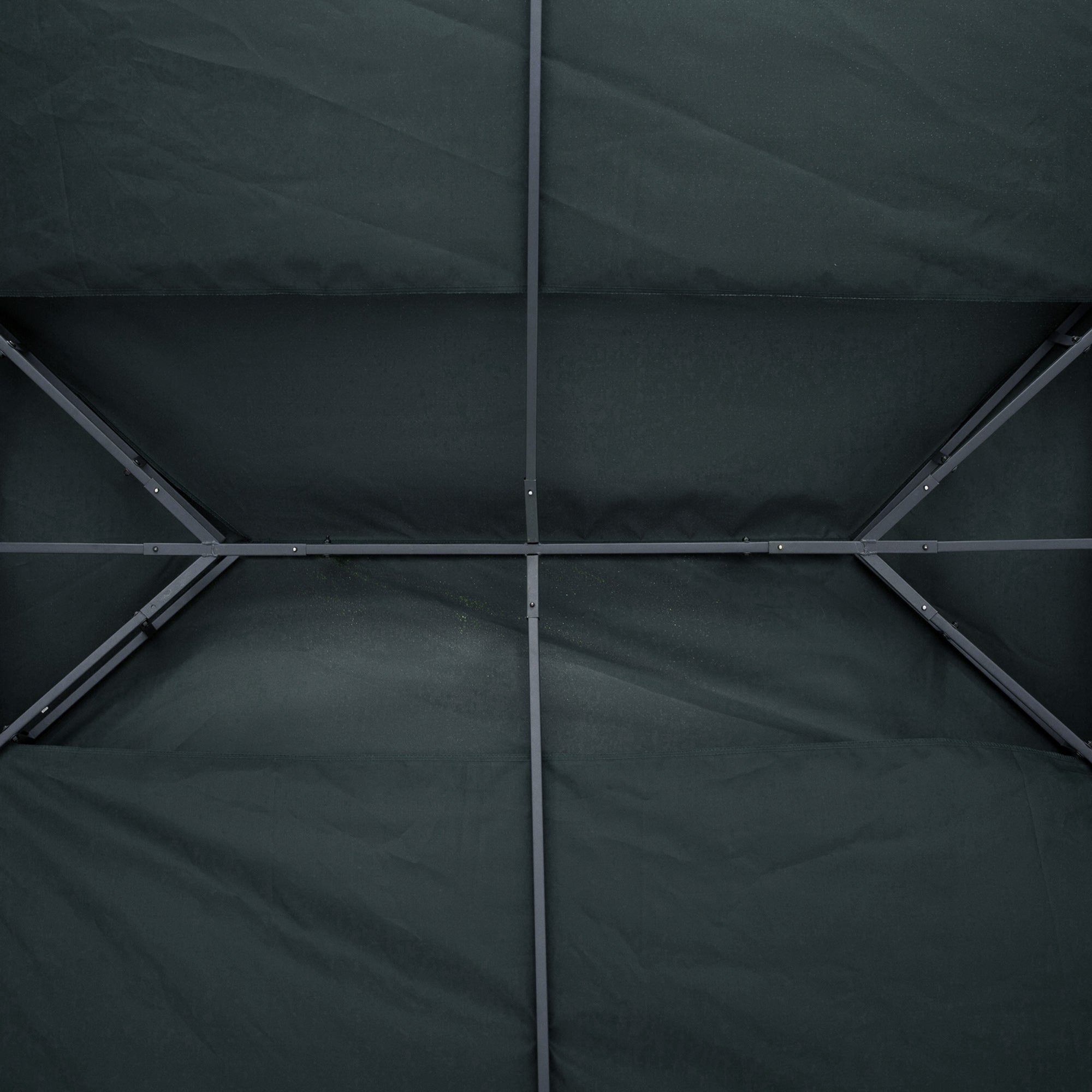 Outsunny coverage for gazebo 4x3 m at 2 levels in polyester with straps and 10 drainage holes, anthracite gray - Borgè