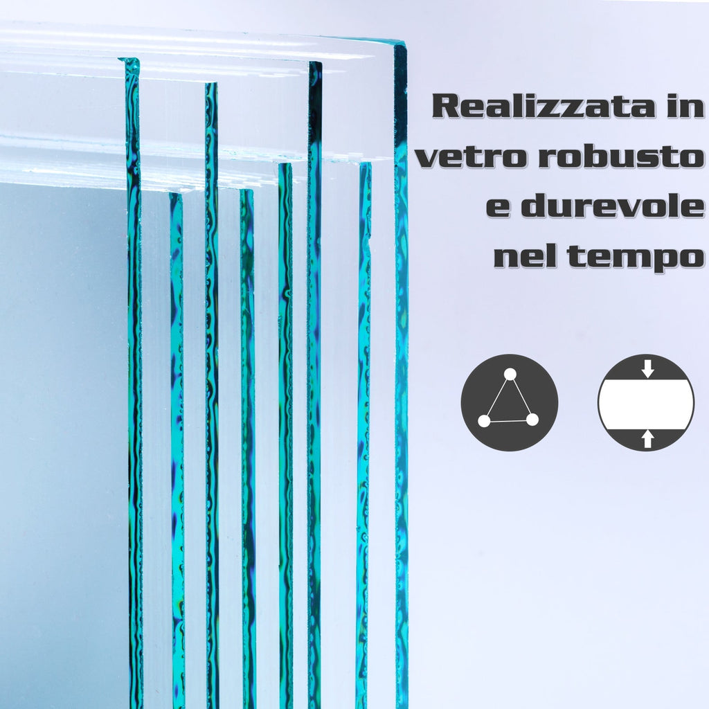 Sliding Door Smudged Glass Effect with Aluminum Track , 90x205cm | - Borgè