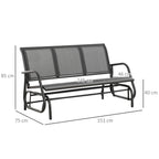 PORTO | 3 Seater Garden Swinger / Rocking Chair - Borge' Group Limited