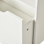 Homcom Small children's bookcase with shelves and drawer in MDF, 60x29.9x90cm, white - Borgè