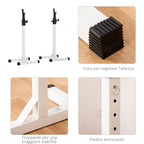 brings universal steel barbell, adjustable height on 12 levels, maximum load 150kg - Borgè