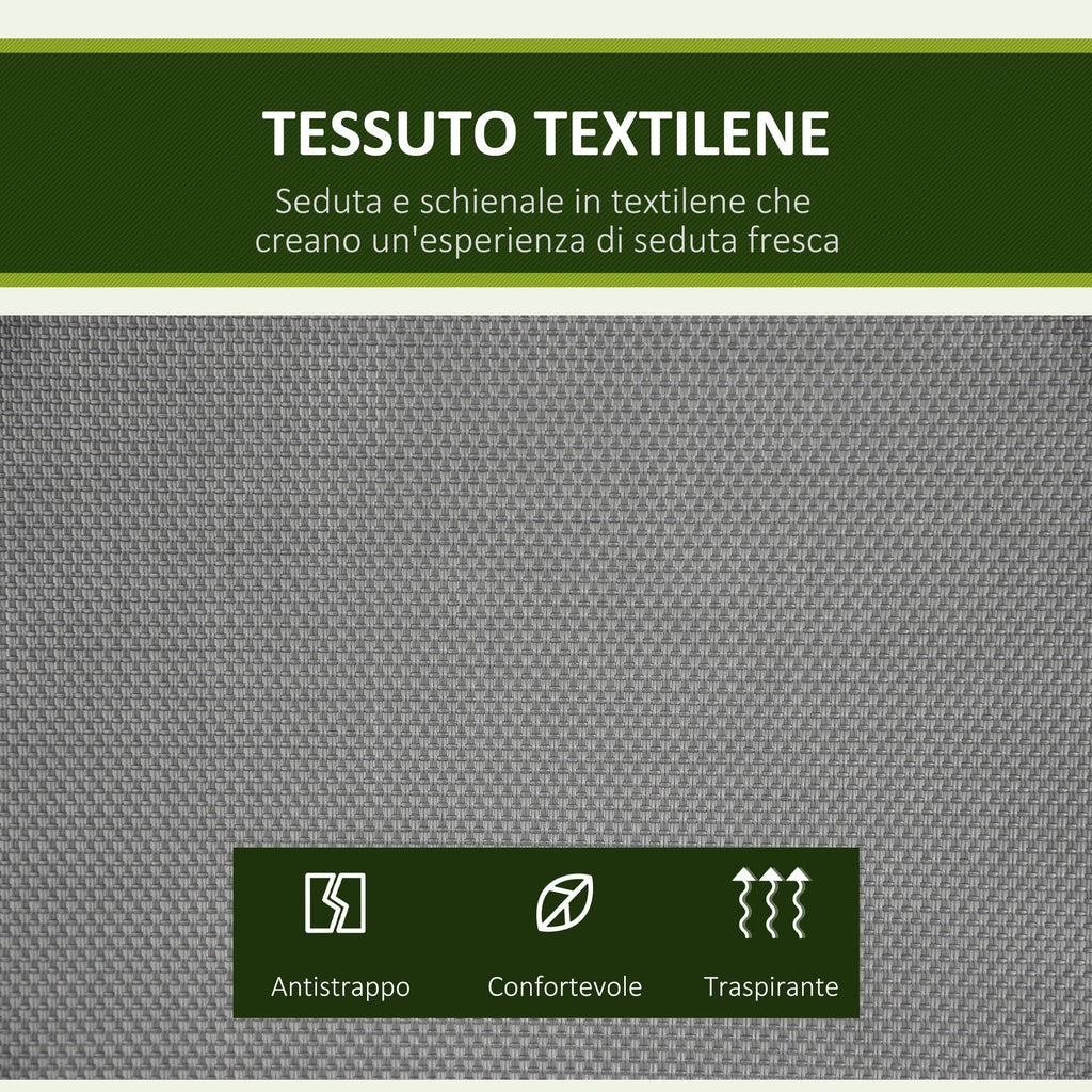 YORK | 2 Seater Garden Swing with Adjustable Canopy, 140x118x162cm Grey - Borge' Group Limited