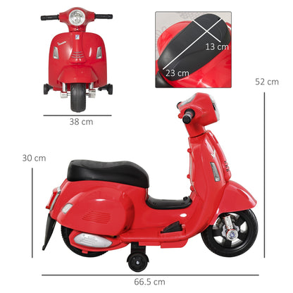 Vespa Electric for Children Battery 6V Fargs and Clacson 18-36 months - Borgè