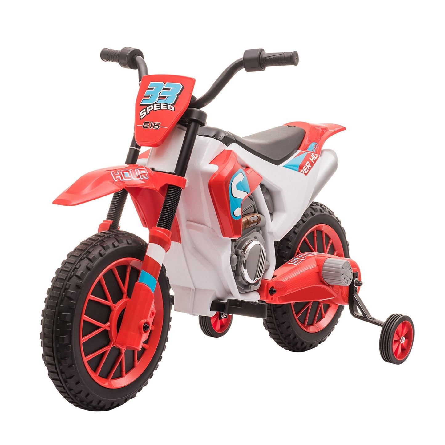 electric cross motorcycle for children for 3-5 years - red - Borgè