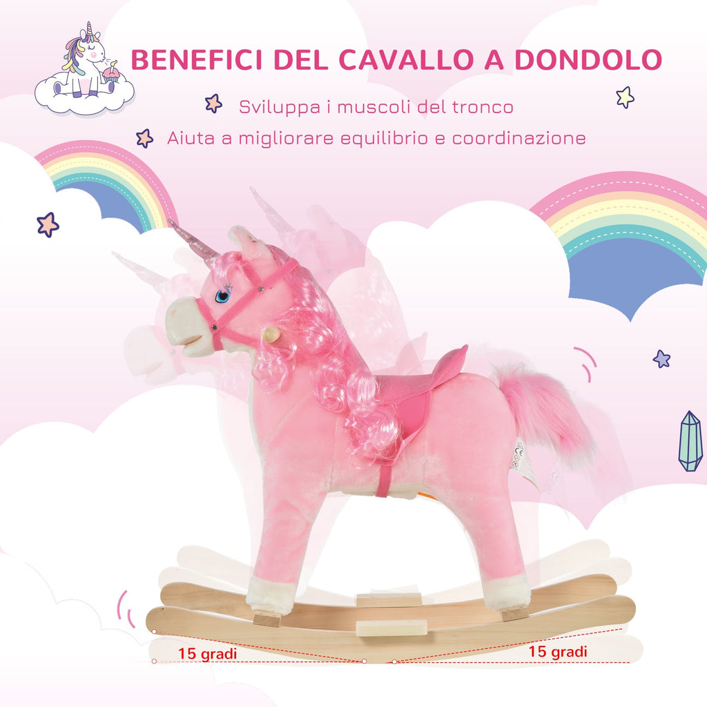 Super Pink Rocking Horse | 36-72 Months - Borgè