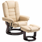 LIMO | Cream Armchair with footrests | 360 ° Swivel and Reclining - Borgè