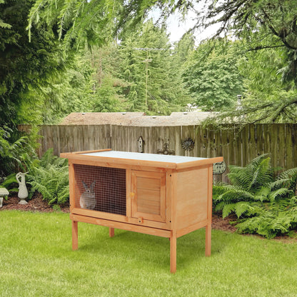 Pawhut cage for rabbits outdoor barfood bunny, 90x45x65cm - Borgè