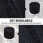 Gym Dumbbell 20KG Set (4x2.5kg, 4x2kg) with 8 Discs of 2kg, 2.5kg, Ø25mm, for Home Training - Borge' Group Limited