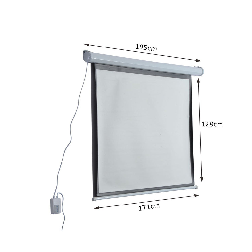 Screen Motorized Projecter / Home Cinema 84'' White | - Borgè