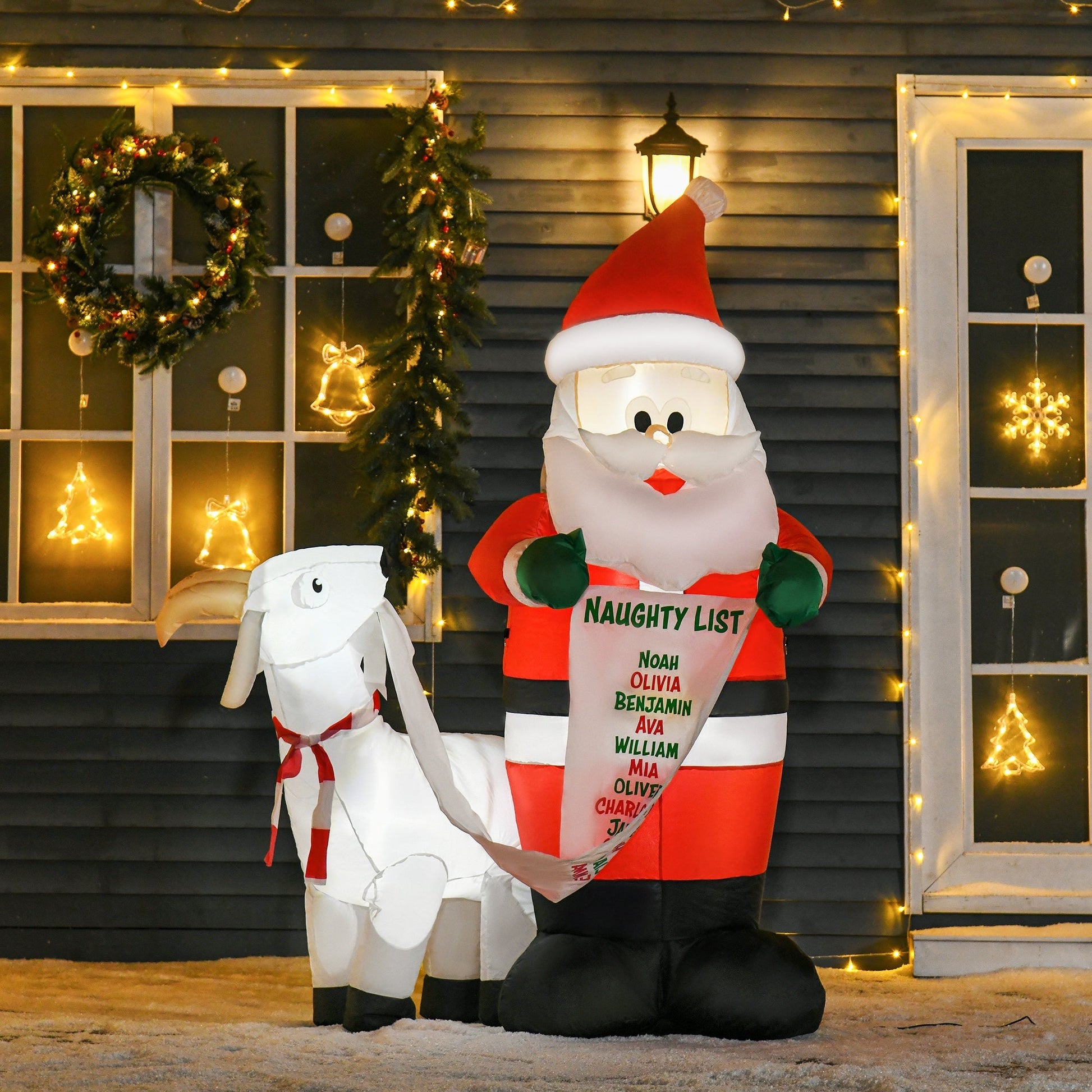 Gigantic Inflatable Santa Claus with LED lights - Borgè