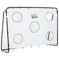 Football door for children and adults Network in PE in metal Oxford black black - Borgè