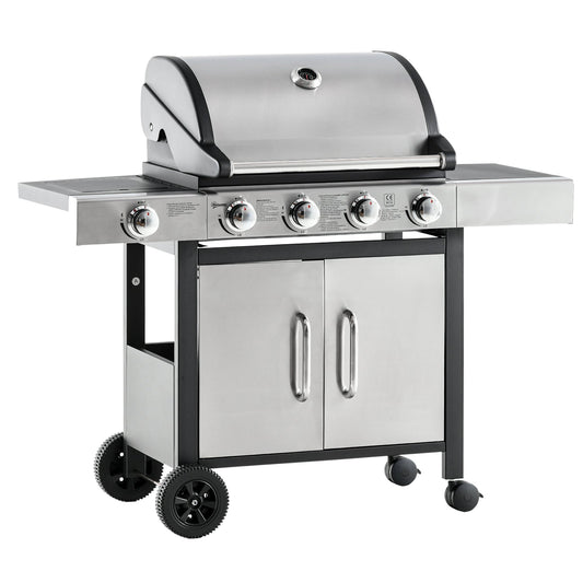 Silver Gas Barbecue 15.2kw Burners - Borgè