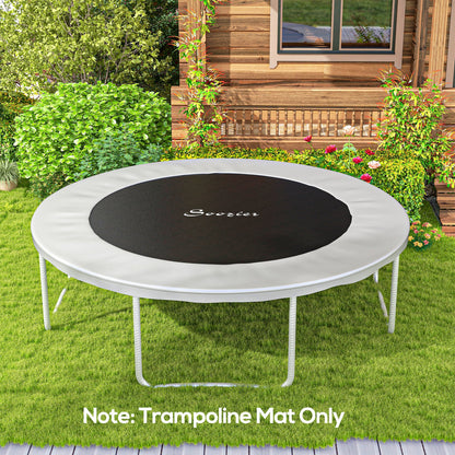 SPORTNOW Elastic spare carpet for 3M trampoline with 8 seams and anti -UV, black coating - Borgè