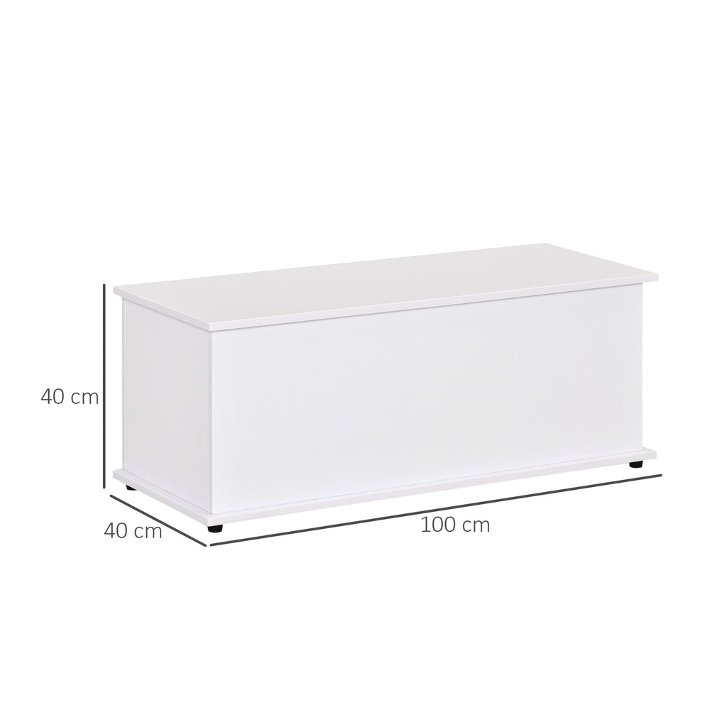 Bench Multiuse container with opening lid - White - Borgè