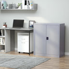 Vadgetto Portodocumenti cabinet with steel, Grey, 80x40x92.5cm safety closure closure - Borgè