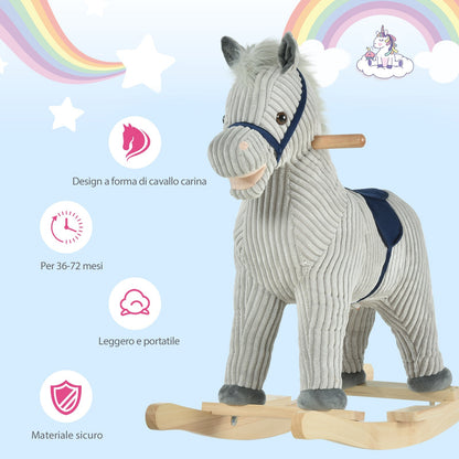 Striped Rocking Horse | 3-6 years - Borgè