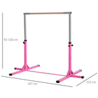 Homcom for artistic gymnastics or classic dance-adjustable dance (92-150 cm) for children max. 75 kg, pink - Borgè