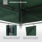 Replacement Roof for 3x3m Garden Gazebo in Polyester, Green - Borge' Group Limited