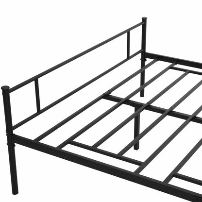 Homcom structure read a square and a half in steel with integrated slats, headboard and footboard, 140x200cm - Borgè