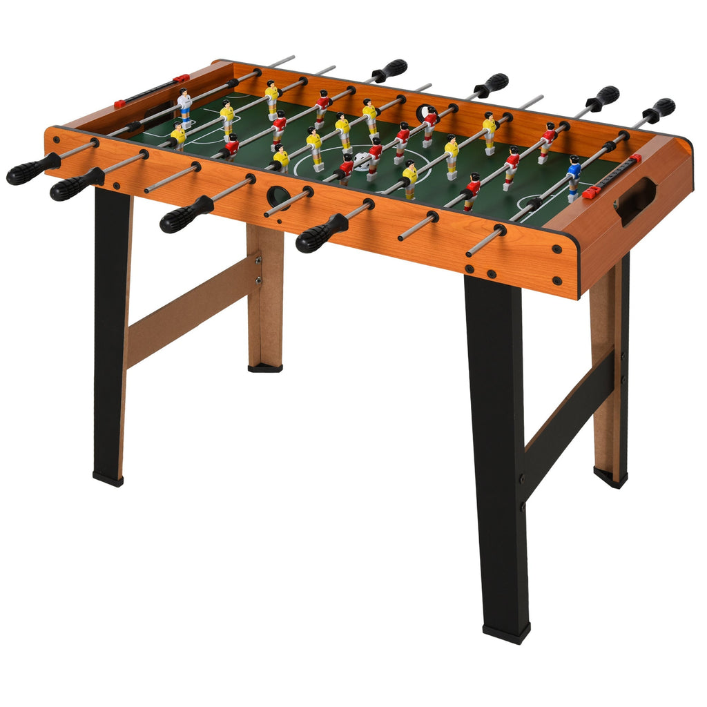 Wooden Table Football with 22 Players in 3:4:3 Formation, 2 Balls and 2 Scoreboards Included 84.5x40x61.2cm - Borge' Group Limited
