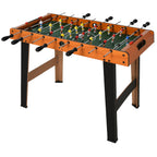 Wooden Table Football with 22 Players in 3:4:3 Formation, 2 Balls and 2 Scoreboards Included 84.5x40x61.2cm - Borge' Group Limited
