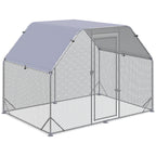Chicken Run with Cover for 4-6 Chickens, Steel, 280x190x195 cm - Borge' Group Limited