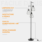 Land Lamp Piano Vintage Industrial Metal Vintage Design - Borgè