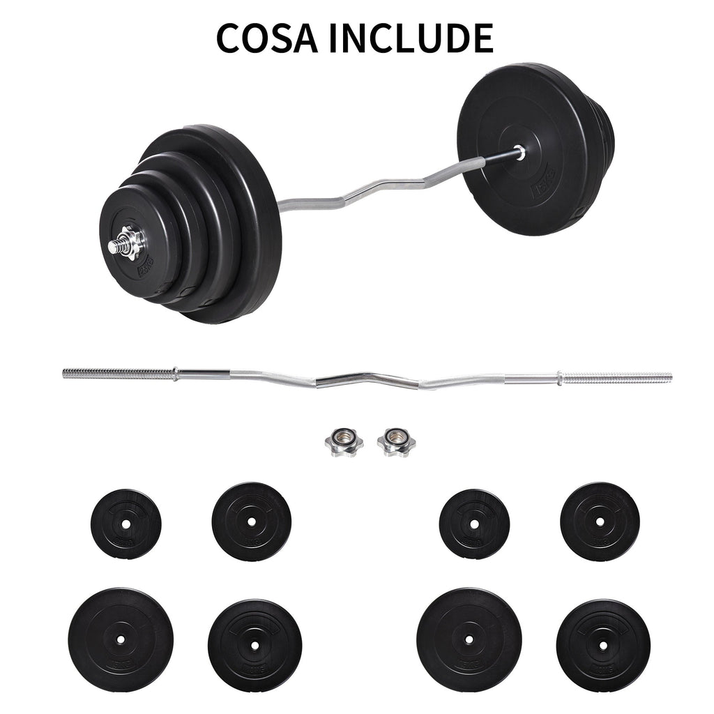 70kg | Handlebar with Weights - Borgè