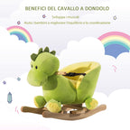 Little Green Rocking Dragon | 2-3 Years - Borgè
