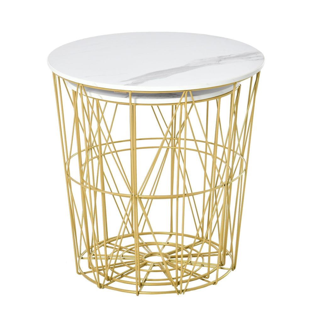 FJURA | Set of 2 Living Room Tables with Removable Top - Borgè