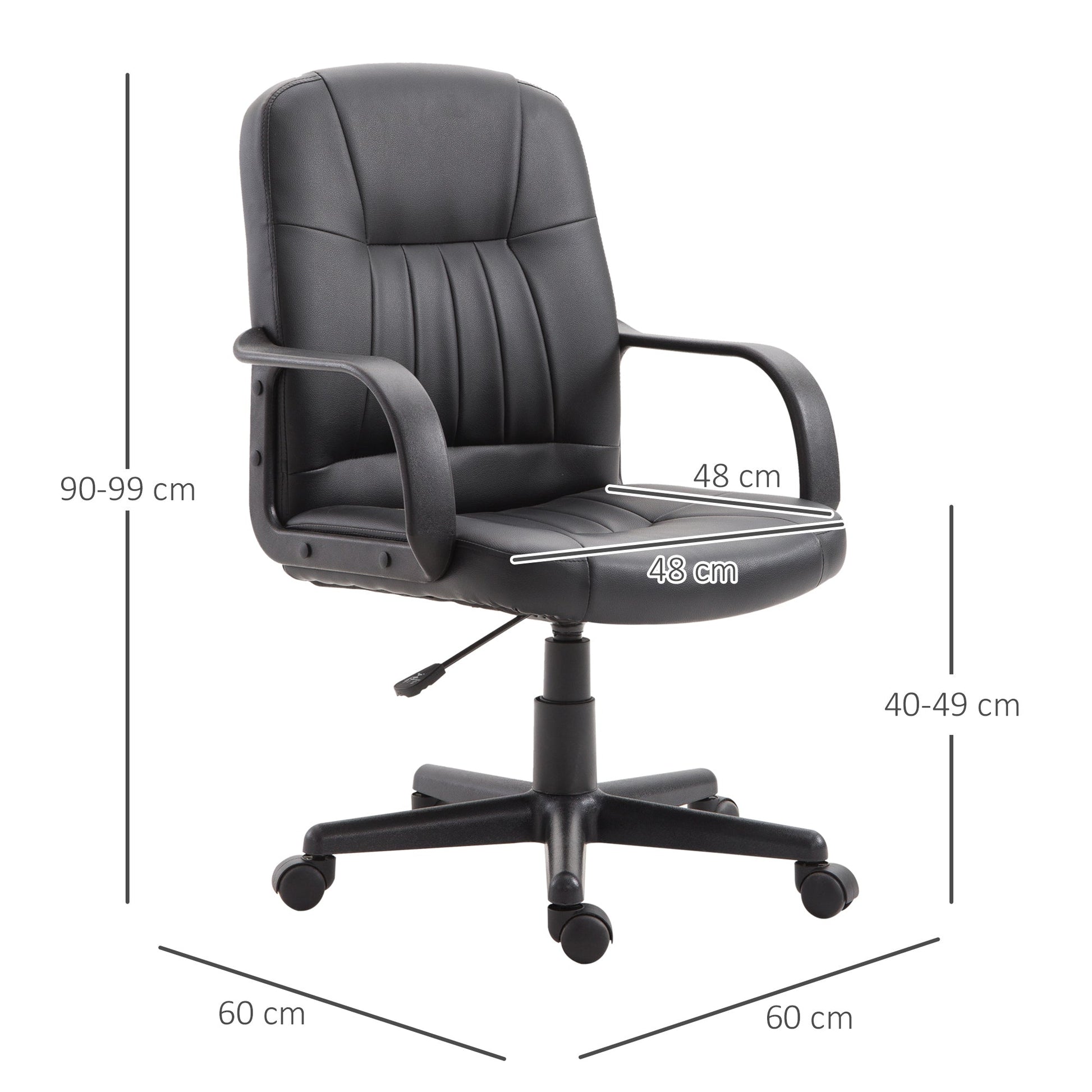 Black Ergonomic Office Chair - Borgè