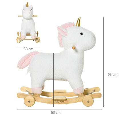 White Rocking Unicorn | 3-6 Years - Borgè