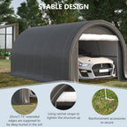 Garden Tent for Car and tools with hinge entrance, stakes and ropes, 500x300x240 cm - Borge' Group Limited