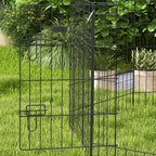 Pawhut fence for dogs and puppies, 8 -piece animal boxes in iron wire, 76 x 61cm black - Borgè