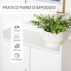 Mobile Mobile Board Wooden Wood Road with open shelf, Design Shoeing Wardrobe for Entrance, 60x30x92cm - Borgè