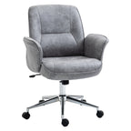 Ergonomic Office Chair Vesting Ergonomic Height Adjustable Microfiber coating, 67x69x92-102cm, clear Grey - Borgè