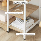 Kitchen shelf industrial style saving metal and wood structure - wood - Borgè