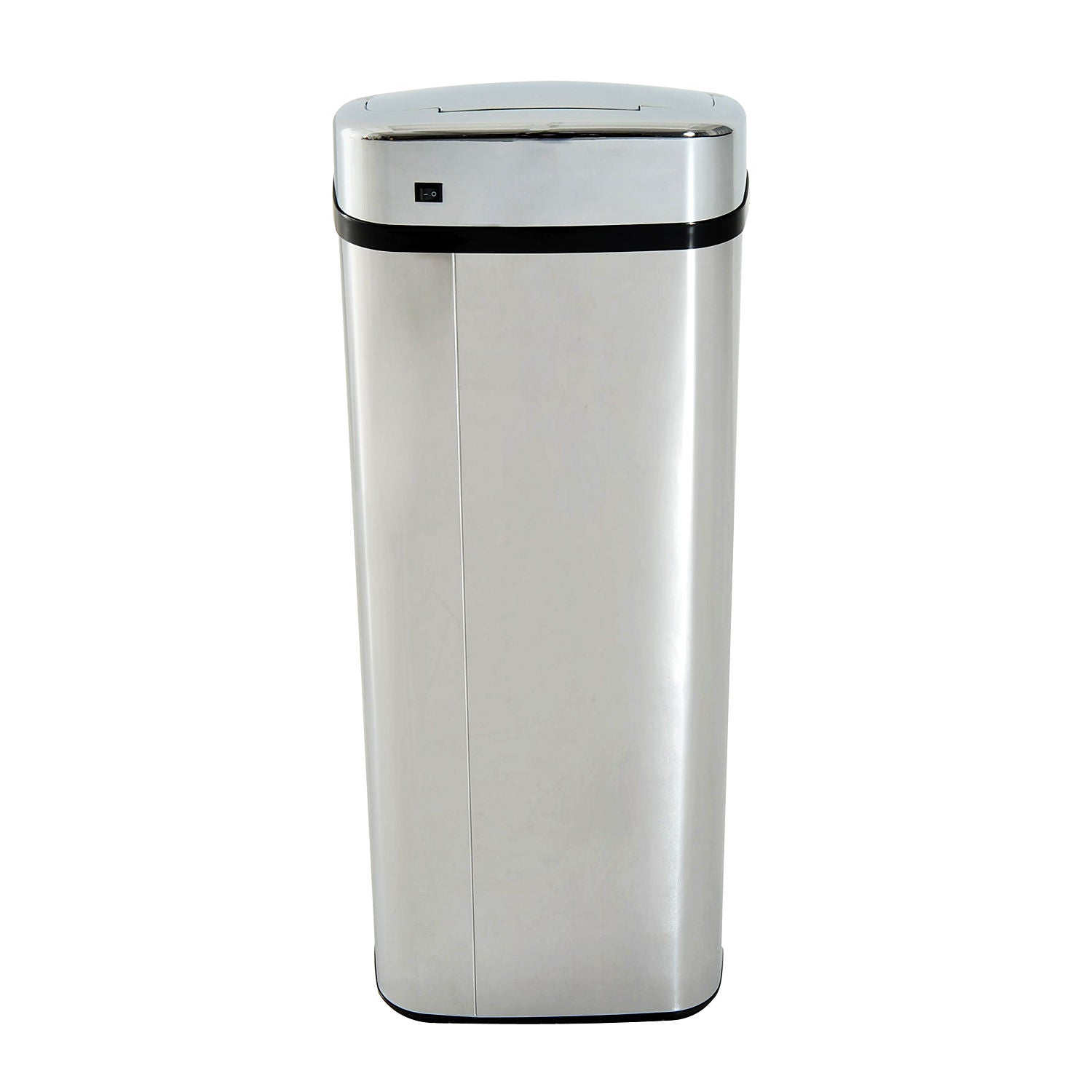 rectangular waste basket in stainless steel with infrared sensor, 50l - Borgè