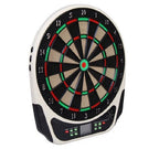 Electronic Plastic Dartboard with 6 Darts, Sound and Visual Effects, 44 x 50 x 3.2cm, Black - Borge' Group Limited