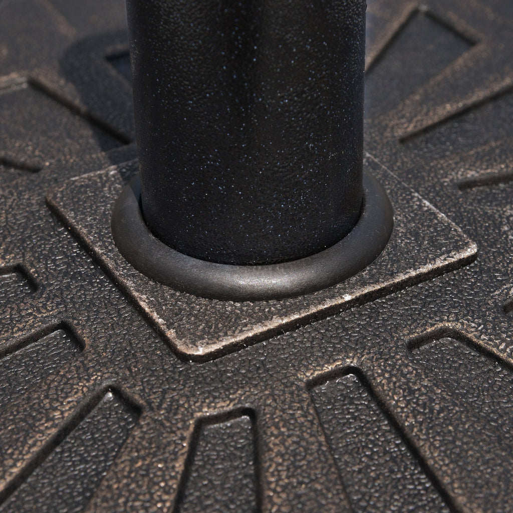 Square Resin Umbrella Base for Ø3.8/4.8cm Poles, 47x47x32cm - Borge' Group Limited
