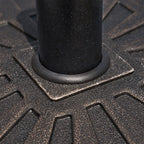 Square Resin Umbrella Base for Ø3.8/4.8cm Poles, 47x47x32cm - Borge' Group Limited