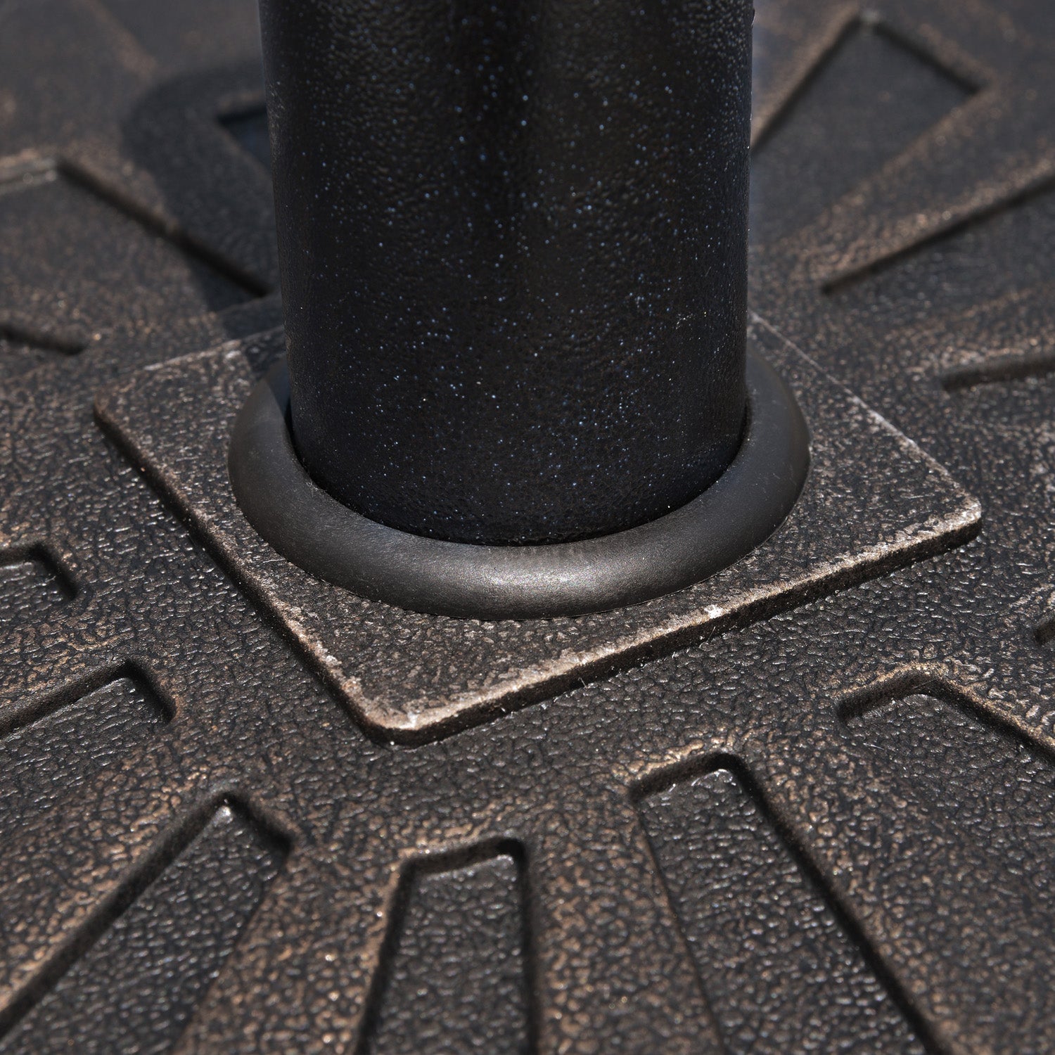 Square Resin Umbrella Base for Ø3.8/4.8cm Poles, 47x47x32cm - Borge' Group Limited