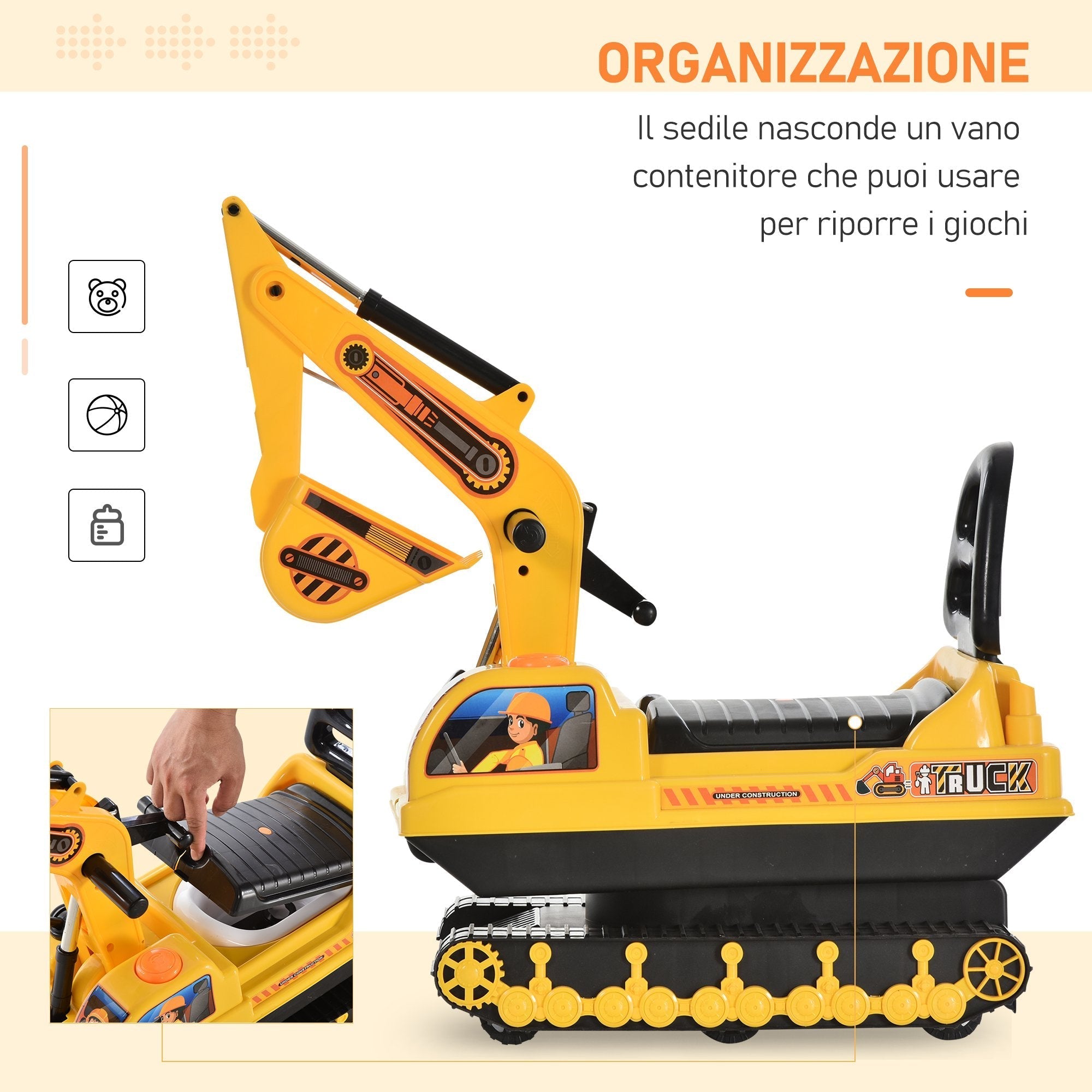 Ruspa scarcrible toy toy for children Max. 30 kg - Borgè