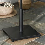 18kg Square Umbrella Base for Ø3/3.5/3.8cm Poles, 45x45x39cm, Black - Borge' Group Limited