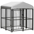 Kennel Playpen for Small and Medium Dogs, Chickens and Ducks with Roof, 122x122x138 cm - Borge' Group Limited