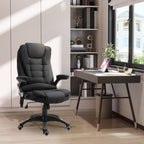 Vash massacre from office and house with adjustable height, 6 massage and heating points, 67l x 74p x 107-116acm, black - Borgè